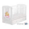 Gitterbett mit Schublade MAXI 120x60cm Teddy Bär Barnaba Rosa