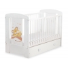 Gitterbett 120x60cm Teddy Bär Barnaba Braun Schublade MAXI