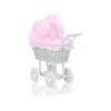 Grau Puppenwagen Bettwäsche Rosa Punktmuster nr 61699-553