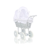 Grau VintagePuppenwagen Weiß Weiß mit Stickerei nr 61699-906