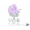 Grau Weide Puppenwagen Bettwäsche Lila Kariert nr 61699-289