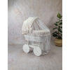 Große Ausstattung Bettwäsche Komplett Beige für Stubenwagen Baby