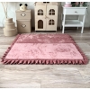 Große Spielmatte Quadrat Altrosa 125x125 VELVET