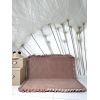Große Spielmatte Quadrat Beige 125x125 VELVET