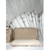 Große Spielmatte Quadrat Creme 125x125 VELVET