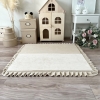 Große Spielmatte Quadrat Creme 125x125 VELVET