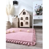 Große Spielmatte Quadrat Rosa 125x125 VELVET