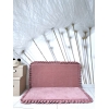 Große Spielmatte Quadrat Rosa 125x125 VELVET