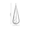 Hängeschaukel beige Hängematte Cocoon mit Sitzkissen