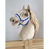 Halfter mit Pelz für Horbby Horse  Steckenpferd - Blau