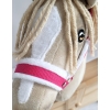 Halfter für Hobby Horse A3 - dunkelrosa mit Pelz