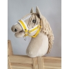 Halfter mit Pelz für Hobby Horse Pferd - Gelb