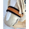 Halfter für Hobby Horse A3 - ginger mit schwarz Pelz