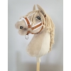 Halfter für Hobby Horse A3 - ginger mit weißem Pelz