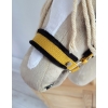 Halfter für Hobby Horse A3 - honey yellow mit schwarz Pelz