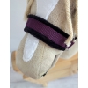 Halfter für Hobby Horse A3 - plum mit schwarz Pelz