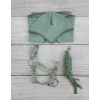 Halfter mit Anbindestrick aus Kordel - sage