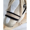 Halfter mit Schwarz Pelz für Steckenpferd A3 - beige