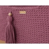 Handgefertigter Moseskorb Boho - pastellviolett
