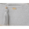Handmade Moses Korb Boho - hell grau