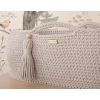 Handmade Moseskorb Boho - hell beige