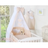 Betthimmel für Babybett Beige-Punktemuster