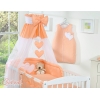 Himmel aus Chiffon - Hängende Herzen orange