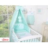 Betthimmel für Babybett Baumwolle - Little Prince/Princess minze