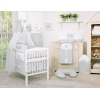 Himmel für Babybett Chiffon - Little Prince/Princess grau