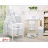 Himmel für Babybett Chiffon - Little Prince/Princess grau