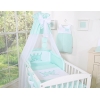 Himmel für Babybett aus Chiffon - Little Prince/Princess minze