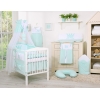 Himmel für Babybett aus Chiffon - Little Prince/Princess minze