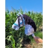 Hobby Horse Apfelschimmel Steckenpferd mit schwarzer Mähne