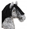 Hobby Horse Apfelschimmel Steckenpferd mit schwarzer Mähne