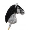 Hobby Horse Apfelschimmel Steckenpferd mit schwarzer Mähne