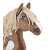 Hobby Horse Braun mit weiße Schecke helle Mähne