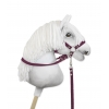 Hobby Horse Gurtbandzügel für Pferdehalfter - plum