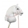 Hobby Horse Gurtbandzügel für Pferdehalfter - puderrosa