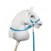 Hobby Horse Gurtbandzügel für Pferdehalfter - turquoise