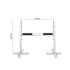 Hobby Horse Sprung Hindernis 80 cm inkl. Stange 50mm - blau
