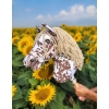 Hobby Horse Steckenpferd brauner Leopard mit beiger Mähne A3