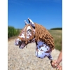 Hobby Horse Steckenpferd brauner Leopard mit brauner Mähne A3