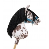 Hobby Horse Steckenpferd brauner Leopard mit schwarzer Mähne A3
