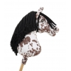 Hobby Horse Steckenpferd brauner Leopard mit schwarzer Mähne A3