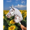 Hobby Horse Steckenpferd brauner Leopard mit weißen Mähne A3