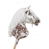 Hobby Horse Steckenpferd brauner Leopard mit weißen Mähne A3
