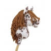Hobby Horse Steckenpferd brauner Leopard Pferd mit brauner Mähne A4