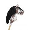 Hobby Horse Steckenpferd brauner Leopard Pferd mit schwarzer Mähne A4