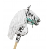 Hobby Horse Steckenpferd mit weißen Mähne A4