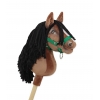 Hobby Horse Steckenpferd Pferd am Stiel Premium - Braunes Pferd A4